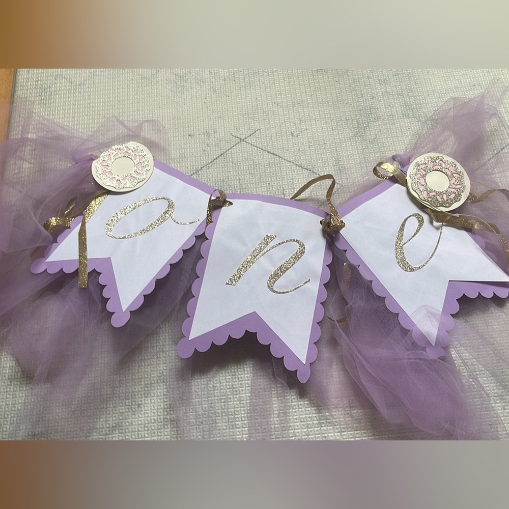 Sweet one themed highchair banner,Never used!